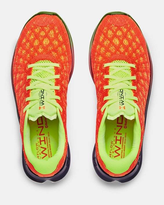 Men's UA Flow Velociti Wind NRG Running Shoes, Orange, pdpMainDesktop image number 2